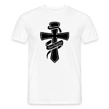 VeniVidiVici black - Men's T-Shirt - white - Front - AI Model Male 178 dark (178cm)