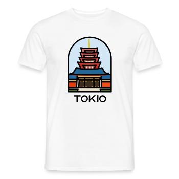 Tokio - Senso-ji Tempel - Männer T-Shirt - Weiß - Vorne - AI Model Male 178 dark (178cm)