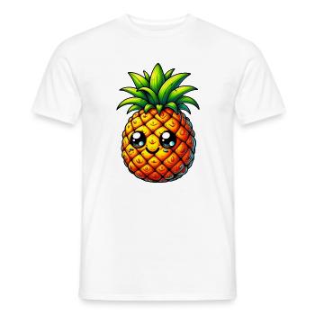 Ananas - T-shirt homme - blanc - Devant - AI Model Male 178 dark (178cm)