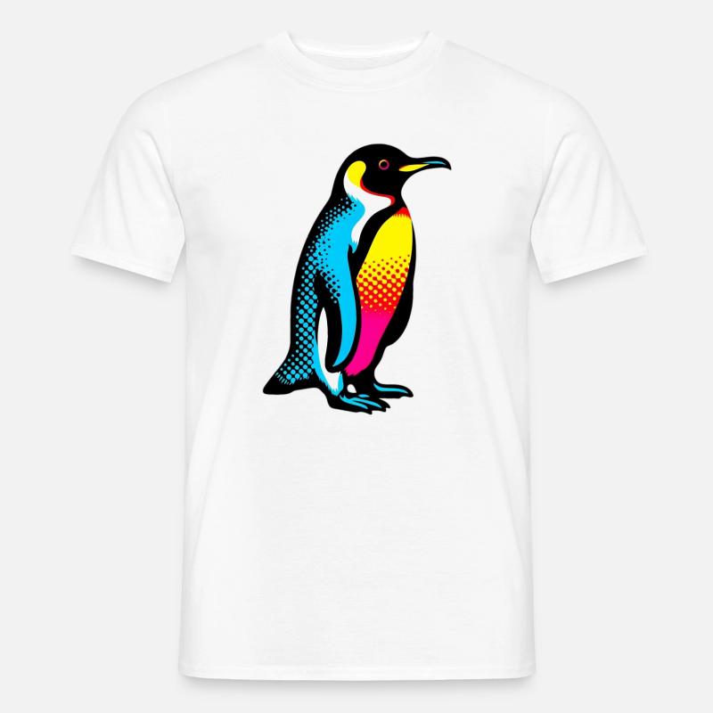 Pinguin - Männer T-Shirt - Weiß