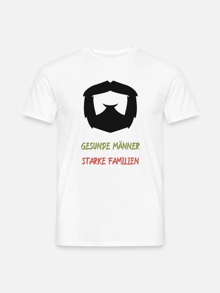 Gesunde Männer, Starke Familien - Männer T-Shirt - Weiß