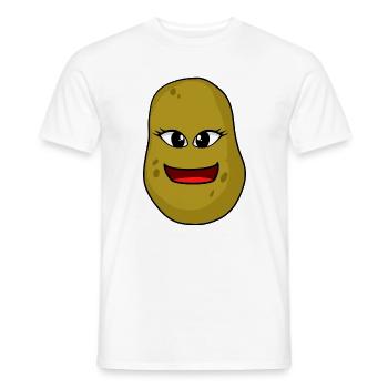 Potato Gardener Farmer Gardening Hobby Gardener - Men's T-Shirt - white - Front - AI Model Male 178 dark (178cm)