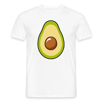 Avocado - Männer T-Shirt - Weiß - Vorne - AI Model Male 178 dark (178cm)