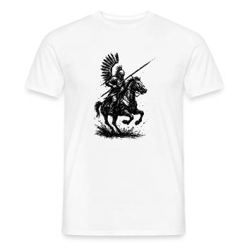 Husaren als Stolz - Männer T-Shirt - Weiß - Vorne - AI Model Male 178 dark (178cm)