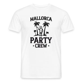 Mallorca Party Crew - T-shirt homme - blanc - Devant - AI Model Male 178 dark (178cm)