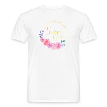 Team Bride - Men's T-Shirt - white - Front - AI Model Male 178 dark (178cm)