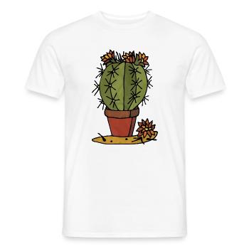 Flowers - Men's T-Shirt - white - Front - AI Model Male 178 dark (178cm)