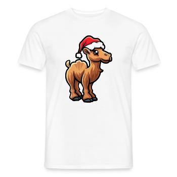 Kamel Weihnachten - Männer T-Shirt - Weiß - Vorne - AI Model Male 178 dark (178cm)