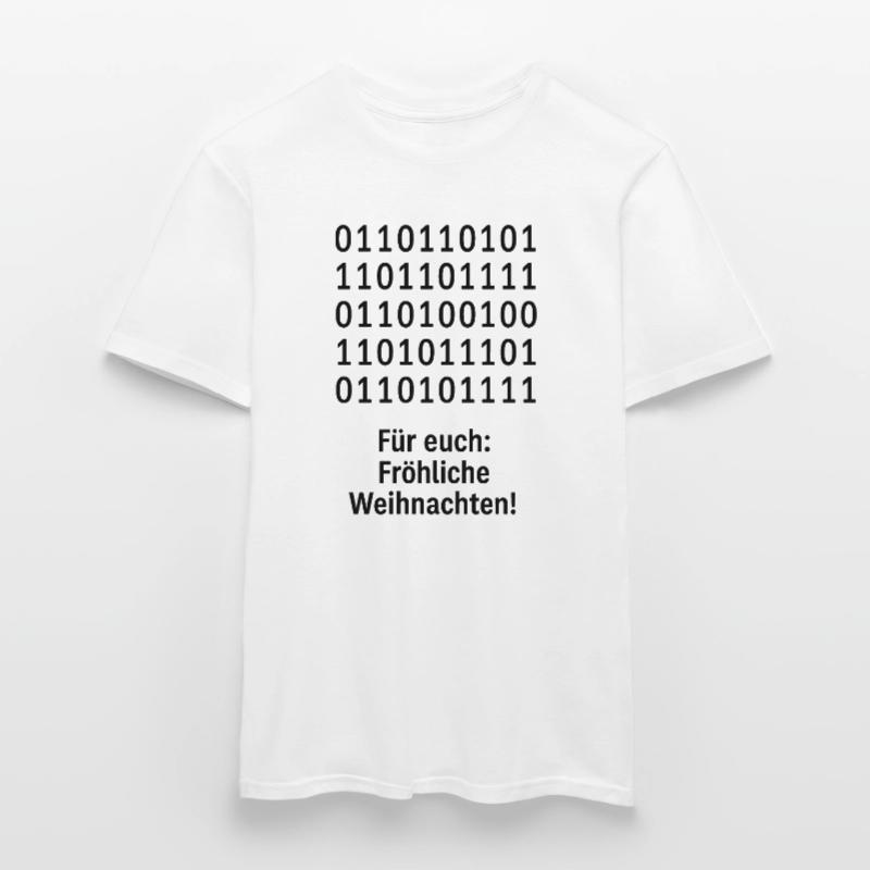 Christmas Code Binary Pattern Men's T-Shirt