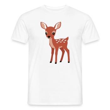 Style minimaliste curieux et curieux - T-shirt homme - blanc - Devant - AI Model Male 178 dark (178cm)