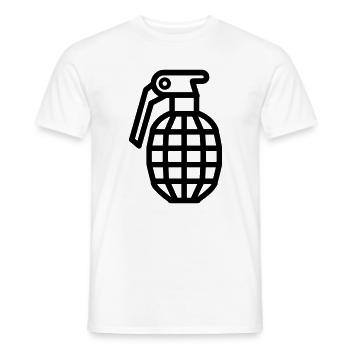 grenade - T-shirt homme - blanc - Devant - AI Model Male 178 dark (178cm)