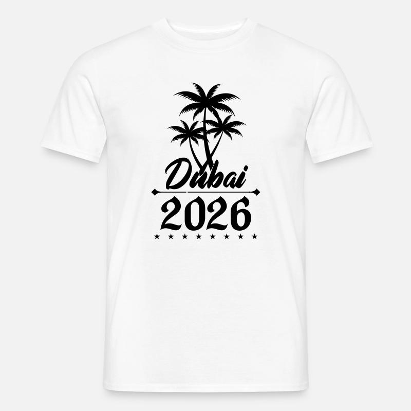 dubai 2026 - Männer T-Shirt - Weiß
