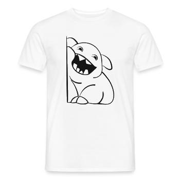 Petit monstre mignon - T-shirt homme - blanc - Devant - AI Model Male 178 dark (178cm)
