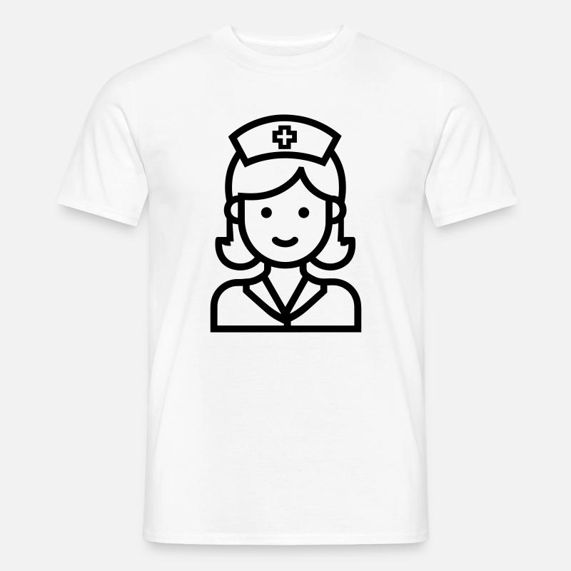 Krankenschwester - Männer T-Shirt - Weiß
