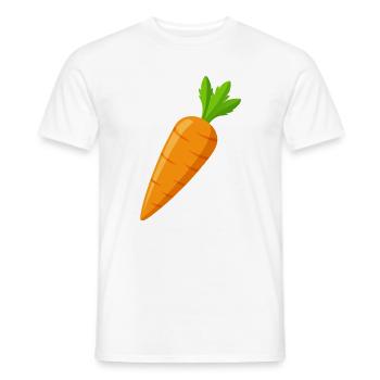 Karotte - Männer T-Shirt - Weiß - Vorne - AI Model Male 178 dark (178cm)