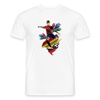 Espagne - Espagne - Drapeaux - T-shirt homme - blanc - Devant - AI Model Male 178 dark (178cm)