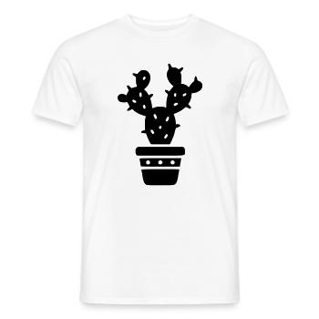 Kaktus Pflanze Sukkulente Pflanzenmutti Botanik - Männer T-Shirt - Weiß - Vorne - AI Model Male 178 dark (178cm)