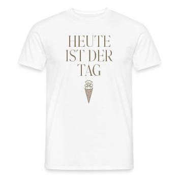Einschulung 2026 Heute ist der Tag - Männer T-Shirt - Weiß - Vorne - AI Model Male 178 dark (178cm)