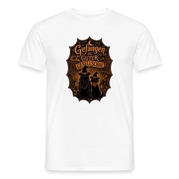 Spinnweben-Duo - Männer T-Shirt - Weiß - Vorne - AI Model Male 178 dark (178cm)