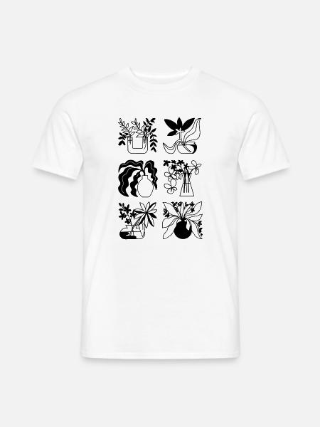 Flower vases - Men's T-Shirt - white
