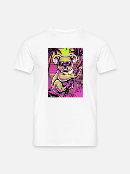 Koala - Männer T-Shirt - Weiß