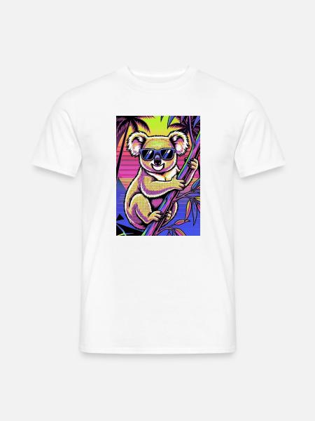Koala - Männer T-Shirt - Weiß