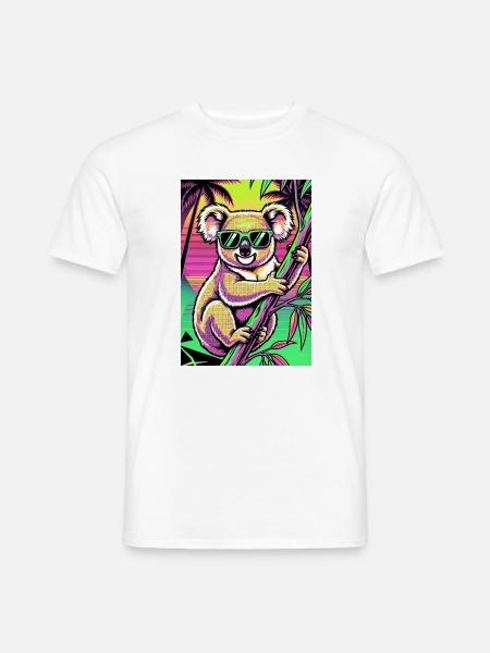Koala - Männer T-Shirt - Weiß