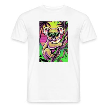 Koala - Männer T-Shirt - Weiß - Vorne - AI Model Male 178 dark (178cm)