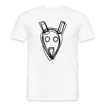Känguru handgezeichnet - Männer T-Shirt - Weiß - Vorne - AI Model Male 178 dark (178cm)
