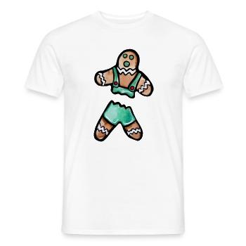 Lebkuchen-Bayerisches Outfit - Männer T-Shirt - Weiß - Vorne - AI Model Male 178 dark (178cm)