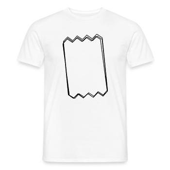 Kassenbon handgezeichnet - Männer T-Shirt - Weiß - Vorne - AI Model Male 178 dark (178cm)