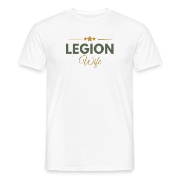 Legion-Ehefrau - Männer T-Shirt - Weiß - Vorne - AI Model Male 178 dark (178cm)