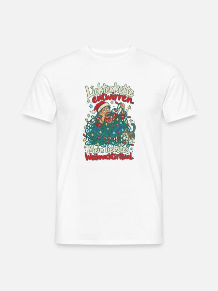 Lichterkette entwirren Ritual - Männer T-Shirt - Weiß