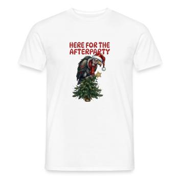 Afterparty Geier am Weihnachtsbaum - Männer T-Shirt - Weiß - Vorne - AI Model Male 178 dark (178cm)