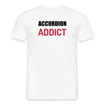 Accordion - Accordionist - Accordéon - Music - Men's T-Shirt - white - Front - AI Model Male 178 dark (178cm)
