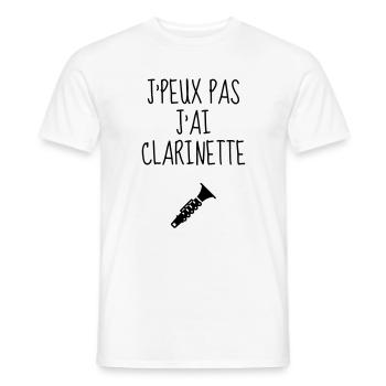 Klarinette Klarinettist Musik Musiker Musikerin - Männer T-Shirt - Weiß - Vorne - AI Model Male 178 dark (178cm)