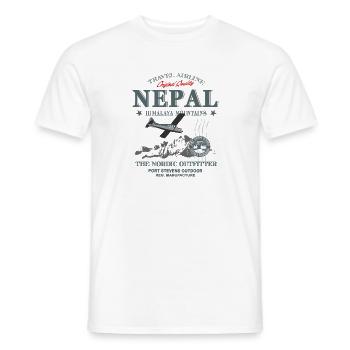 Nepal - Männer T-Shirt - Weiß - Vorne - AI Model Male 178 dark (178cm)