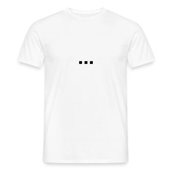 Schriftzug ... - Männer T-Shirt - Weiß - Vorne - AI Model Male 178 dark (178cm)
