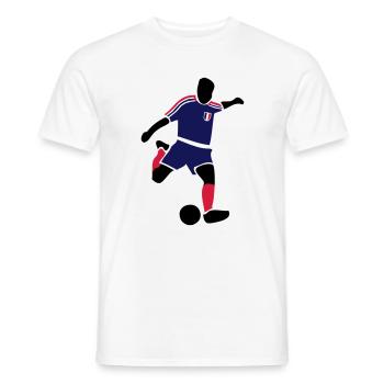 Soocer - France - T-shirt homme - blanc - Devant - AI Model Male 178 dark (178cm)