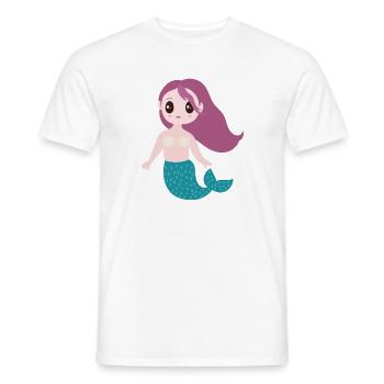 Sirène - T-shirt homme - blanc - Devant - AI Model Male 178 dark (178cm)