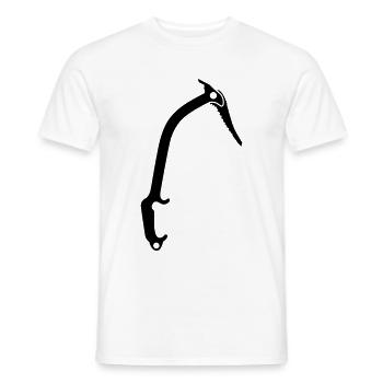 Matériel d’escalade piolet - T-shirt homme - blanc - Devant - AI Model Male 178 dark (178cm)
