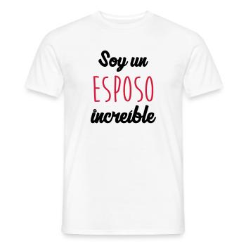 Marido Esposo Esposa Matrimonio Boba Mujer Amor - Männer T-Shirt - Weiß - Vorne - AI Model Male 178 dark (178cm)