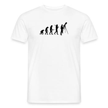 Geschenk Teleskop Stern Astronom Planeten Weltraum - Männer T-Shirt - Weiß - Vorne - AI Model Male 178 dark (178cm)