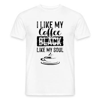 kaffee seele - Männer T-Shirt - Weiß - Vorne - AI Model Male 178 dark (178cm)
