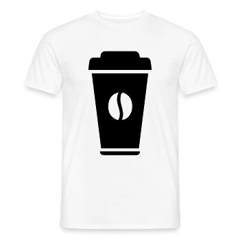 Kaffee Symbol - Männer T-Shirt - Weiß - Vorne - AI Model Male 178 dark (178cm)