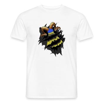 badminton badminton federballspieler - Männer T-Shirt - Weiß - Vorne - AI Model Male 178 dark (178cm)