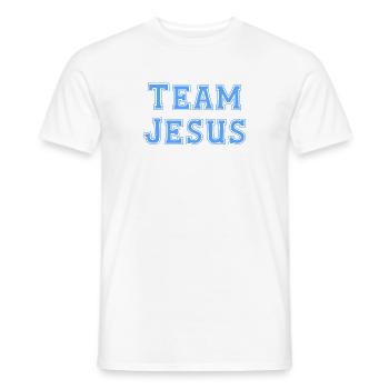 Team Jesus - Männer T-Shirt - Weiß - Vorne - AI Model Male 178 dark (178cm)