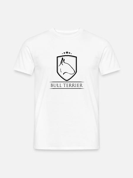 BULL TERRIER COAT OF ARMS - Men's T-Shirt - white