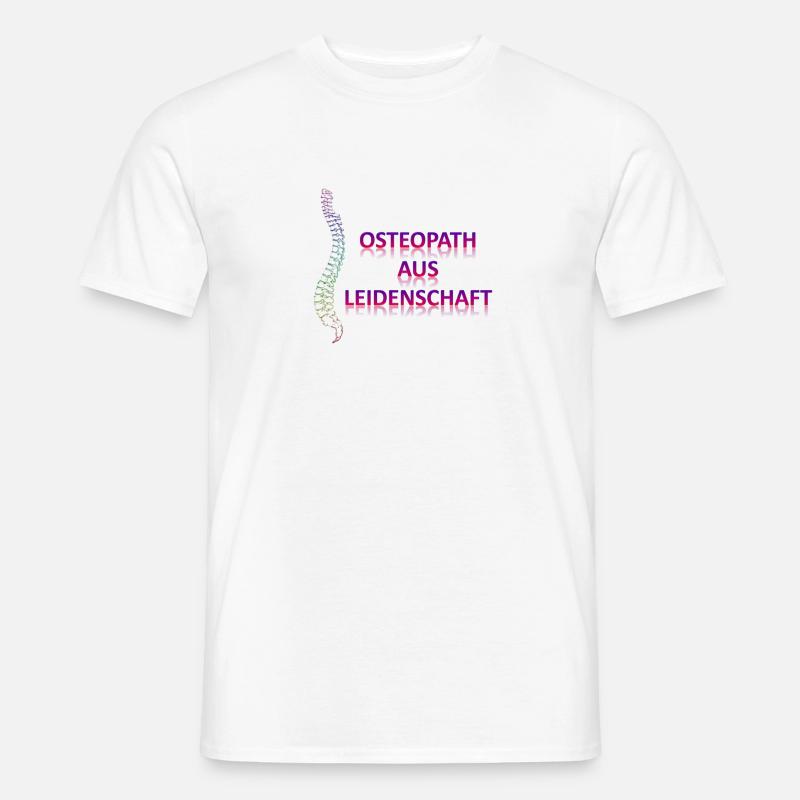 Osteopath aus Leidenschaft - Männer T-Shirt - Weiß