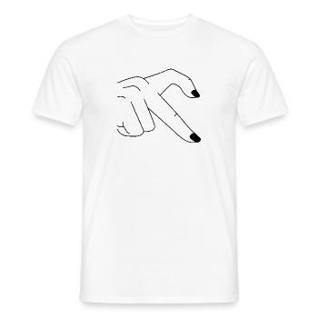 Hand Heart - Men's T-Shirt - white - Front - AI Model Male 178 dark (178cm)